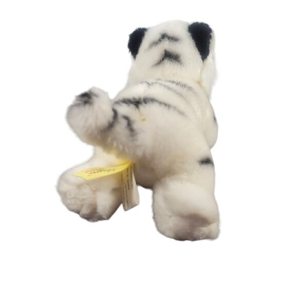 Aurora Miyoni White Tiger Cub Plush 9" Stuffed Animal Toy  Stripes, Soft Fur - Picture 7 of 11